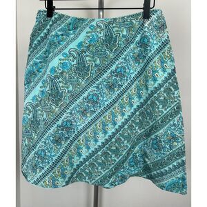 Vintage GAP Skirt 10 Paisley Vintage Y2K 90s Handkerchief Silk Fairy Beach Boho